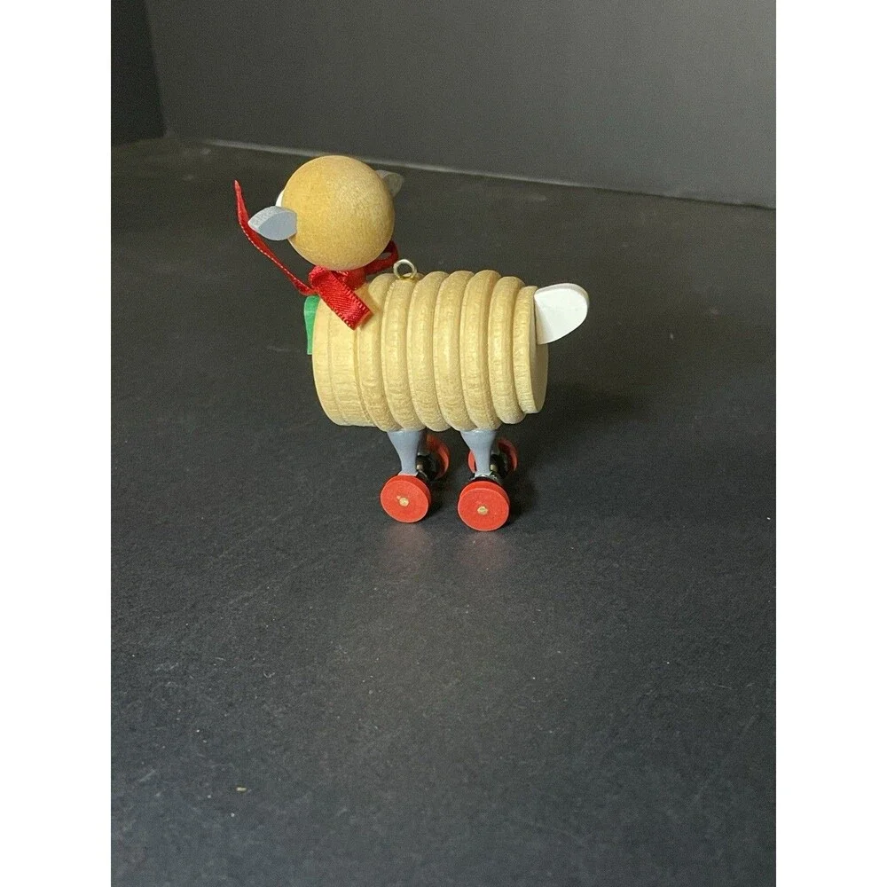 Hallmark Wooden Lamb 1984 Childhood Nostalgic Series